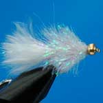 White Cactus Gold Head Mini Lure Trout Fishing Fly #10 (L60)