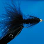 Woolly Bugger/Tadpole Black Gh Lure L/S Trout Fishing Fly