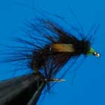 Snatcher Black And Lime Jc Wet Trout Fishing Fly #12 (W214)
