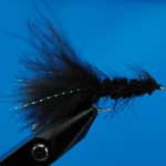 Tadpole Black Lure L/S Trout Fishing Fly #10 (L156)