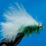 Fritz Cats White And Green Bc Lure L/S Trout Fishing Fly