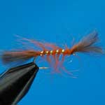 Shipmans Buzzer Orange CDC Nymph Trout Fishing Fly #12 (N814)