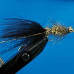 Gold Humungus Bc Lure L/S Trout Fishing Fly #10 (L332)