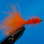 Tadpole Orange Lure L/S Trout Fishing Fly #10 (L169)