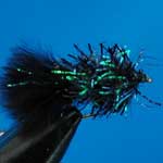 Black Fritz Mini Lure Trout Fishing Fly