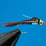 Pheasant Tail Pearly G.H.Nymph S/S Trout Fishing Fly #12 (N464)
