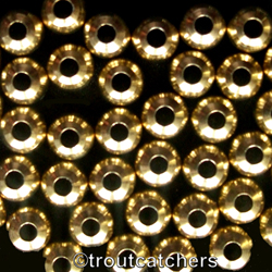 Assortment A 1000 piece Brass Fly Tying Beads Gold Black Silver 