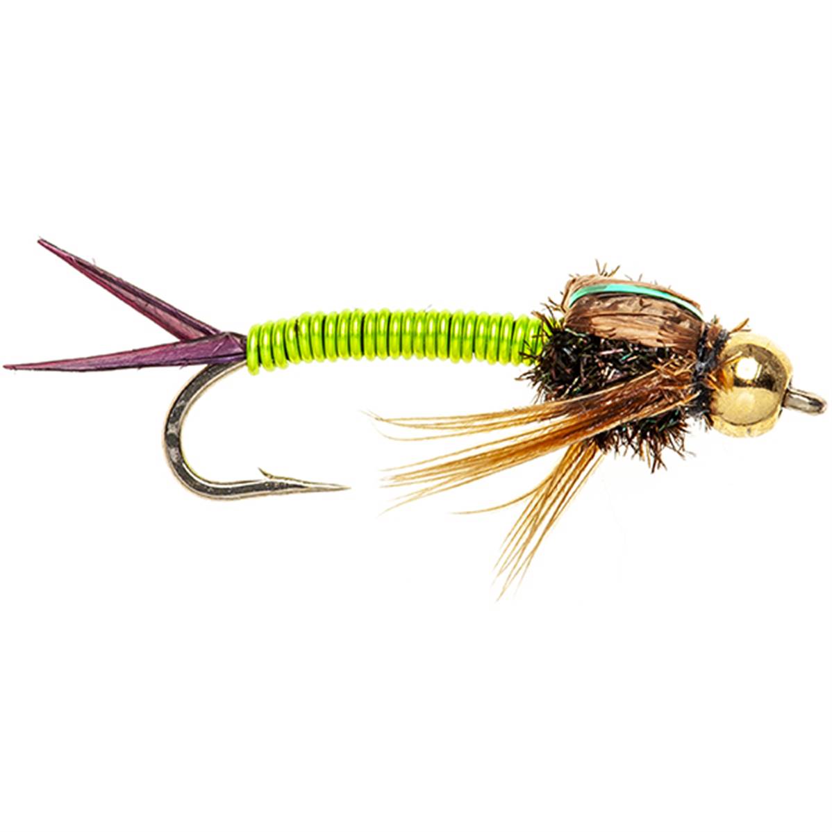 thumbnail image 2 of Tigofly 12 Pcs/lot Assorted Colorful Copper Cone Head Tube Fly Set For 2 of 11