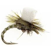 Turrall Klinkahmmer Olive Flexi Rib / White Foam Special Dry Trout Fly