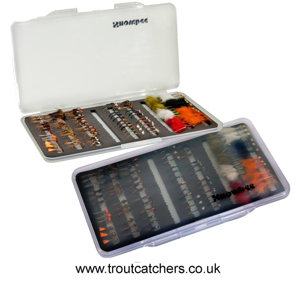 thumbnail image 2 of Snowbee Slimline Fly Box – Model 14750 – Compact Fly Fishing Tackle Box 2 of 6