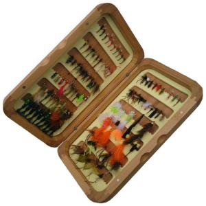 Turrall Bamboo Fly Box Complete Stillwater 100 Fly Selection