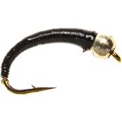 Turrall Silver Bead Epoxy All Black Buzzer Trout Fly