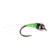 Turrall UV Rib Green Perdigon Barbless Nymph Trout Fly