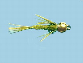 Turrall Bead / Gold Head Pheasant Tail Olive - Bh27