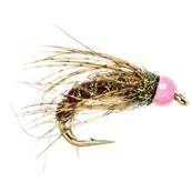 Turrall Midnight Sun Pink Beadhead Trout Fly