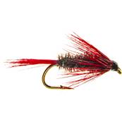 Turrall Claret Diawl Bach Wet Hackled Trout Fly