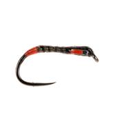 Turrall Red & Silver Cheek UV Buzzer Barbless Trout Fly
