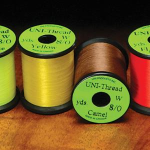 8/0 Uni Super Midge PreWaxed Thread - 50 Yards - Mixed Box 20 Colours