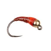 Turrall Gold Red Flash Docker Perdigon Barbless Nymph Trout Fly
