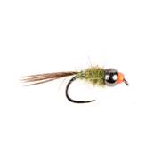 Turrall Heavy Double Up Olive Tungsten Nymph Barbless Trout Fly