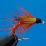 Snatcher Orange Jc Wet Trout Fishing Fly #12 (W234)