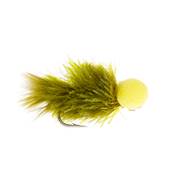 Turrall Olive Foam Eyed Booby Blob / Bung Trout Fly