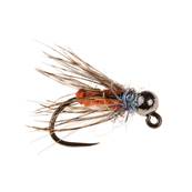 Turrall Orange Red Jig Tungsten Nymph Barbless Trout Fly
