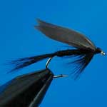 Black Gnat Wet Trout Fishing Fly #10 (W16)