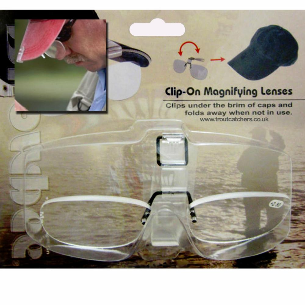 Snowbee Cap-Peak Clip-On Magnifier, Fishing Sunglasses Accessories