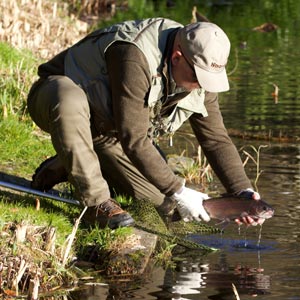 how to use a landing net