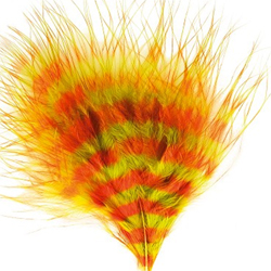 Marabou Barred Feather Dyed