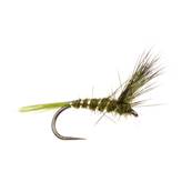 Turrall Deer Hair Emerger - Natural Olive Barbless Wild River Trout Fly