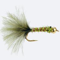 Turrall Damsel Nymphs Bead Head Olive - Bh34