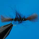Shipmans Buzzer Black CDC Nymph Trout Fishing Fly