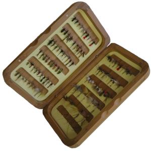 Turrall Bamboo Fly Box Complete River 100 Fly Selection