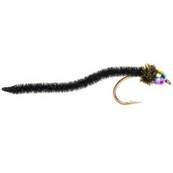 Turrall Black Worm Rainbow Beadhead Trout Fly