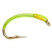 Turrall Lime & Orange Cheeks Epoxy Buzzer Trout Fly