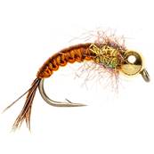 Turrall Woven Czech Nymph Rusty Beadhead Trout Fly