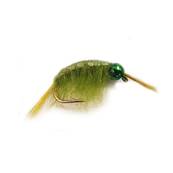 Turrall Olive Scud Met Green Beadhead Trout Fly