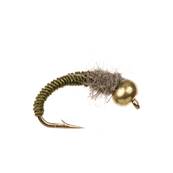 Turrall Caddis Worm Olive Beadhead Trout Fly