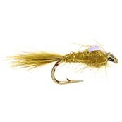 Turrall Gold Ribbed Hares Ear Flashback Olive Standard Nymph Trout Fly