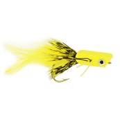 Turrall Bass Hammer Popper Yellow & Black Premium Saltwater Fly