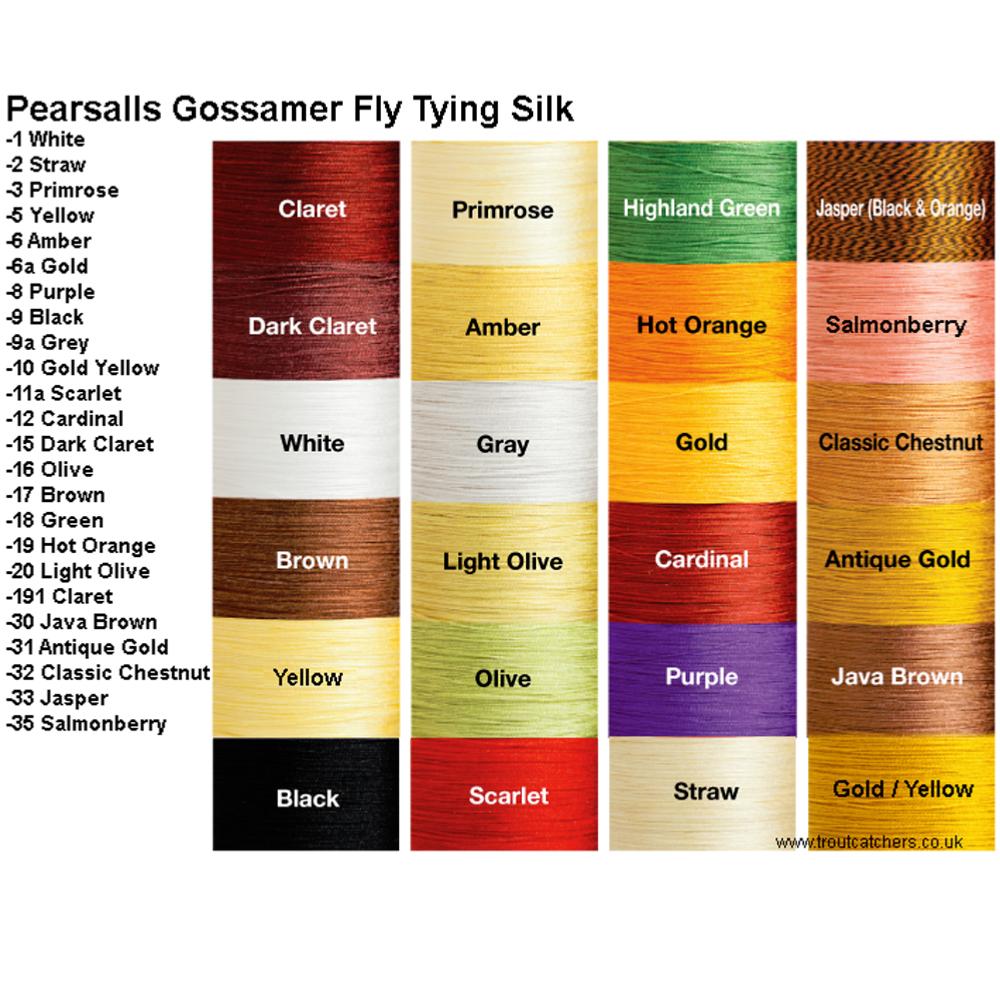 Pearsall S Gossamer Silk Color Chart