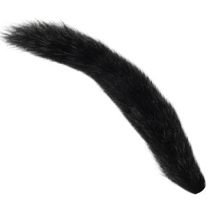 Fox Squirrel Tail Dyed Black