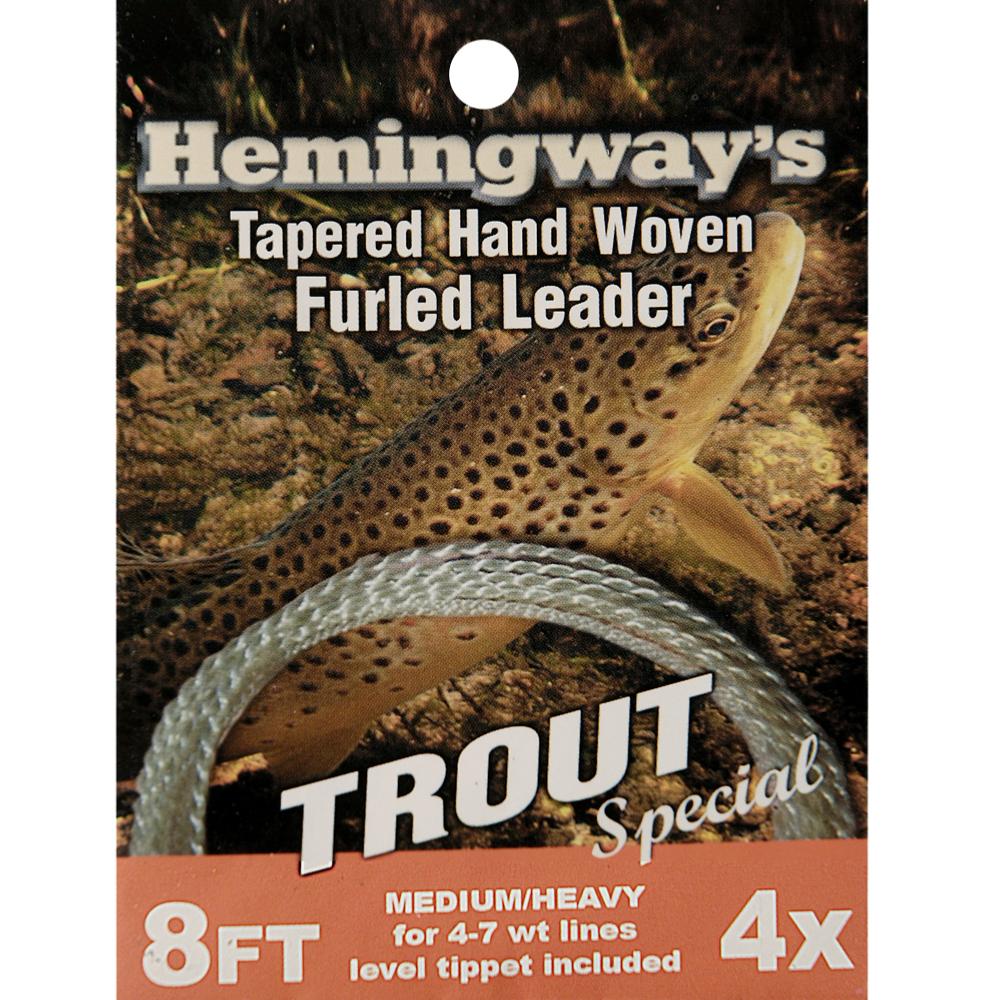 Fluorocarbon Tapered Furled Leaders Trout or Grayling 