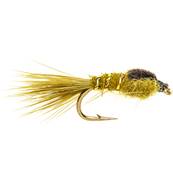 Turrall Gold Ribbed Hares Ear Olive Standard Nymph Trout Fly