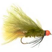 Turrall Orange Dawsons Olive Hot Head Trout Fly