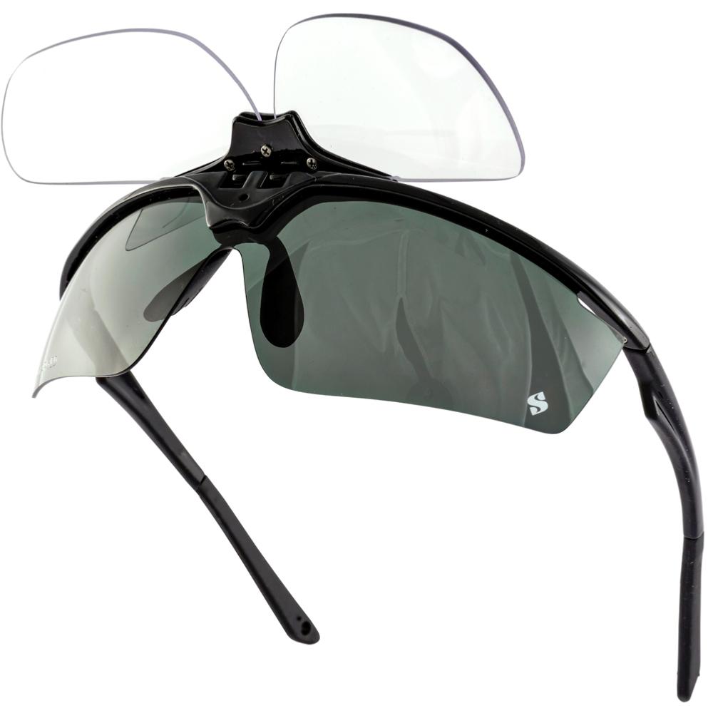 Full lens Polarized Reading Sunglasses for Men Driving Running Sports Reader  Square UV Protection Style Unisex Black 1.25x