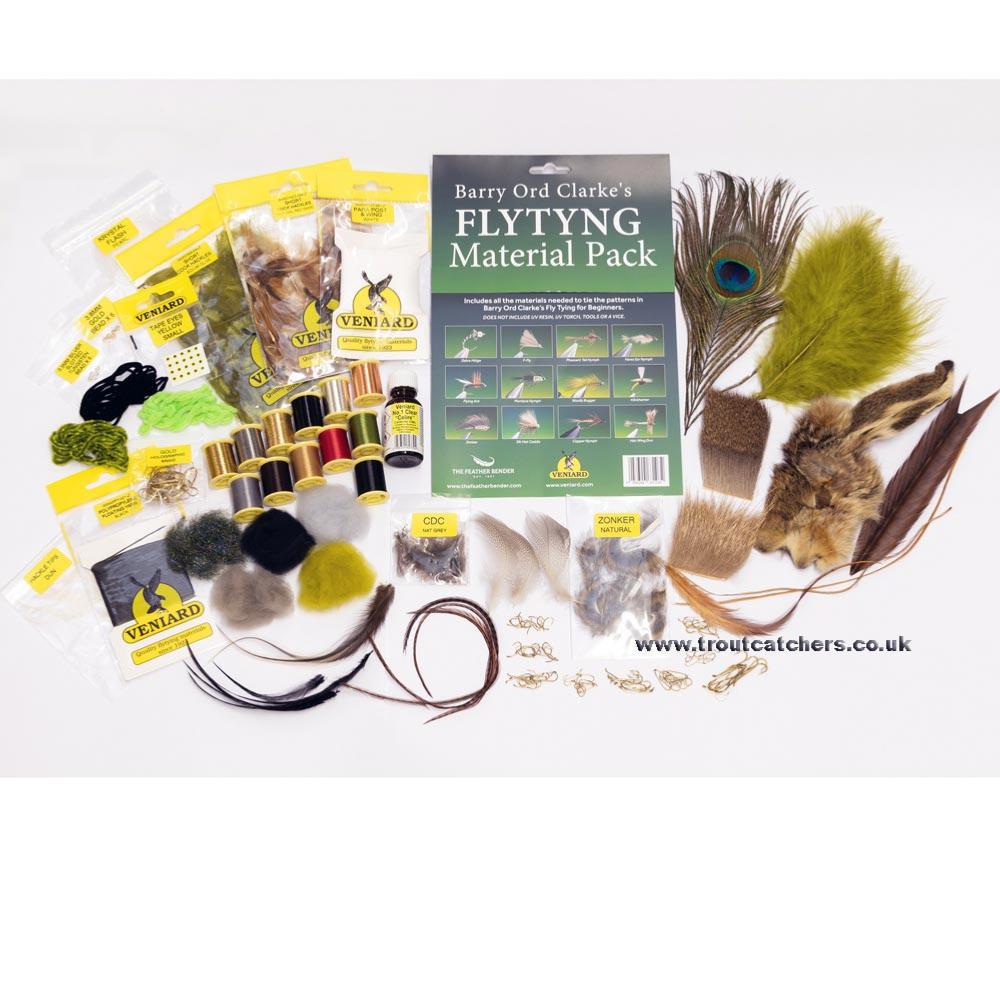 Barry Ord Clarke's Fly Tying Material Pack, Fly Tying