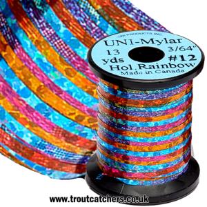 Uni Holographic Rainbow Mylar Tinsel